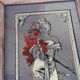 Alphonse Mucha painting mirror illustrated 1960
