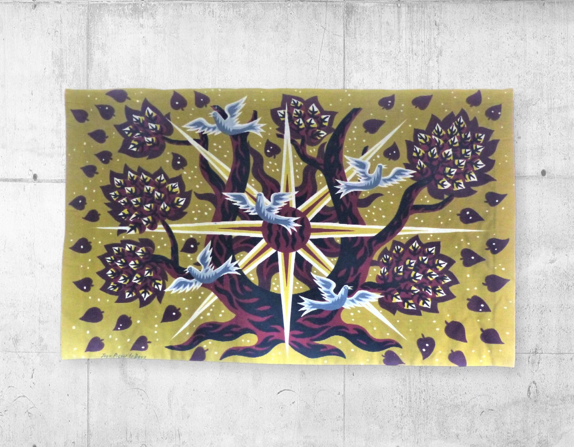 Jean Picart Ledoux tapestry "La lyre au Matin"