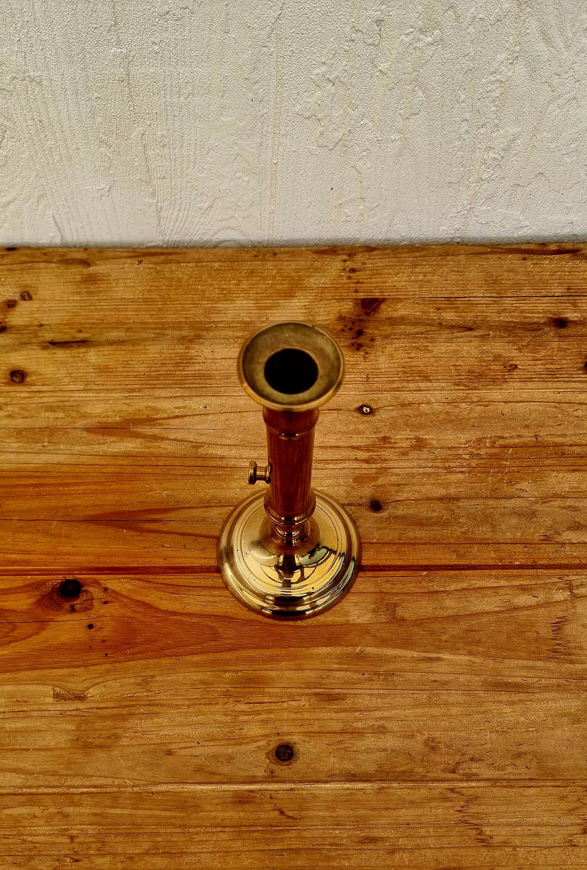 Bougeoir en laiton vintage