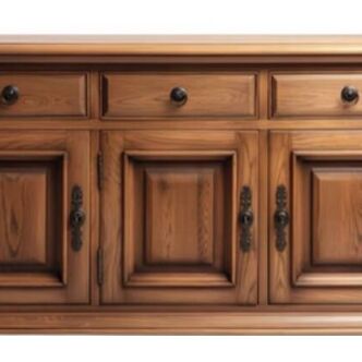 Solid wood sideboard