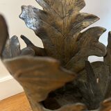 Elegant bronze umbrella door by the famous Italian designer Gabriella Crespi