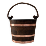 Champagne bucket in oak and copper – Géraud Lafitte, MOF 1933