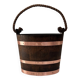 Champagne bucket in oak and copper – Géraud Lafitte, MOF 1933