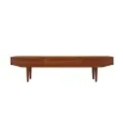 Danish teak veneer lowboard with three drawers, 1960s