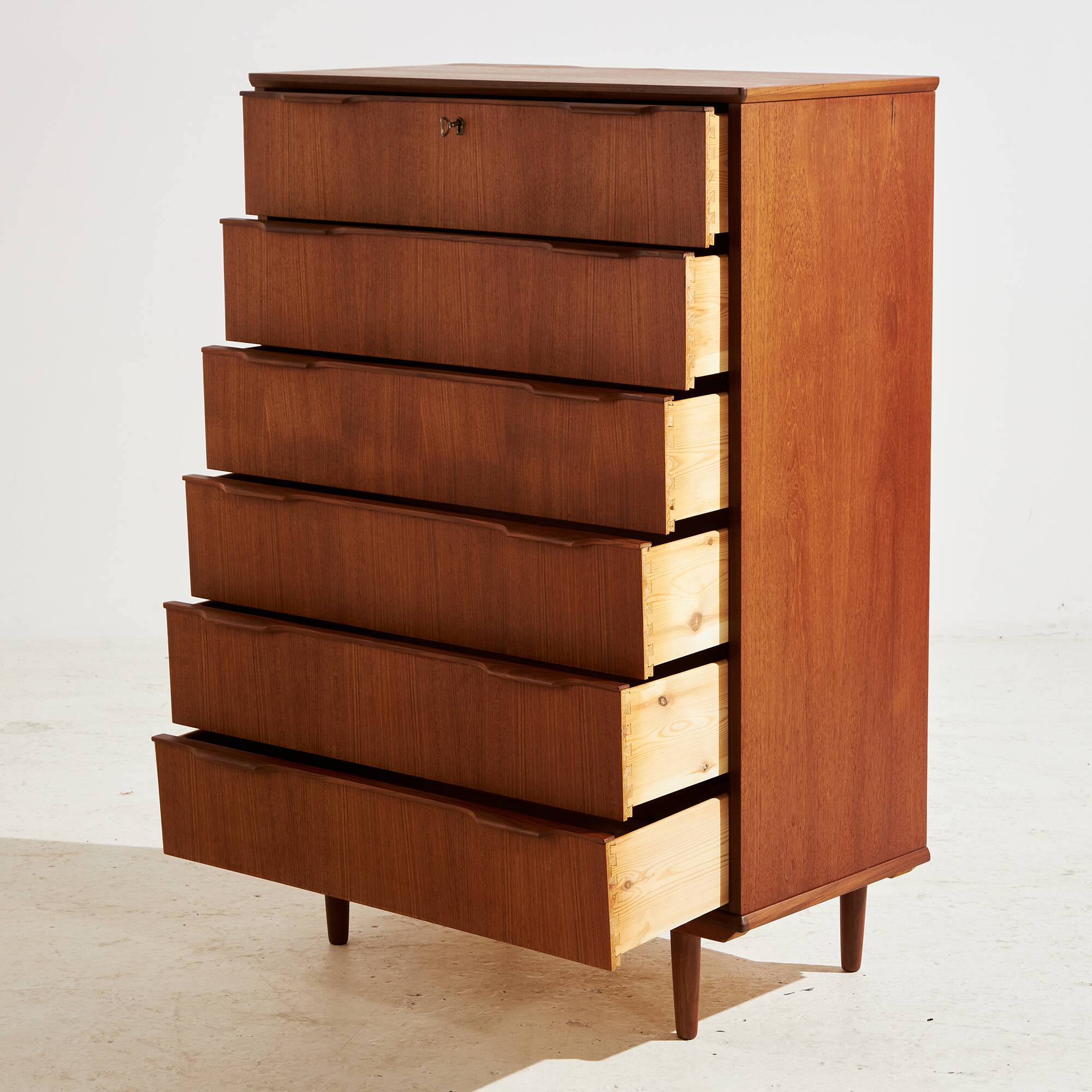 Restored teak dresser