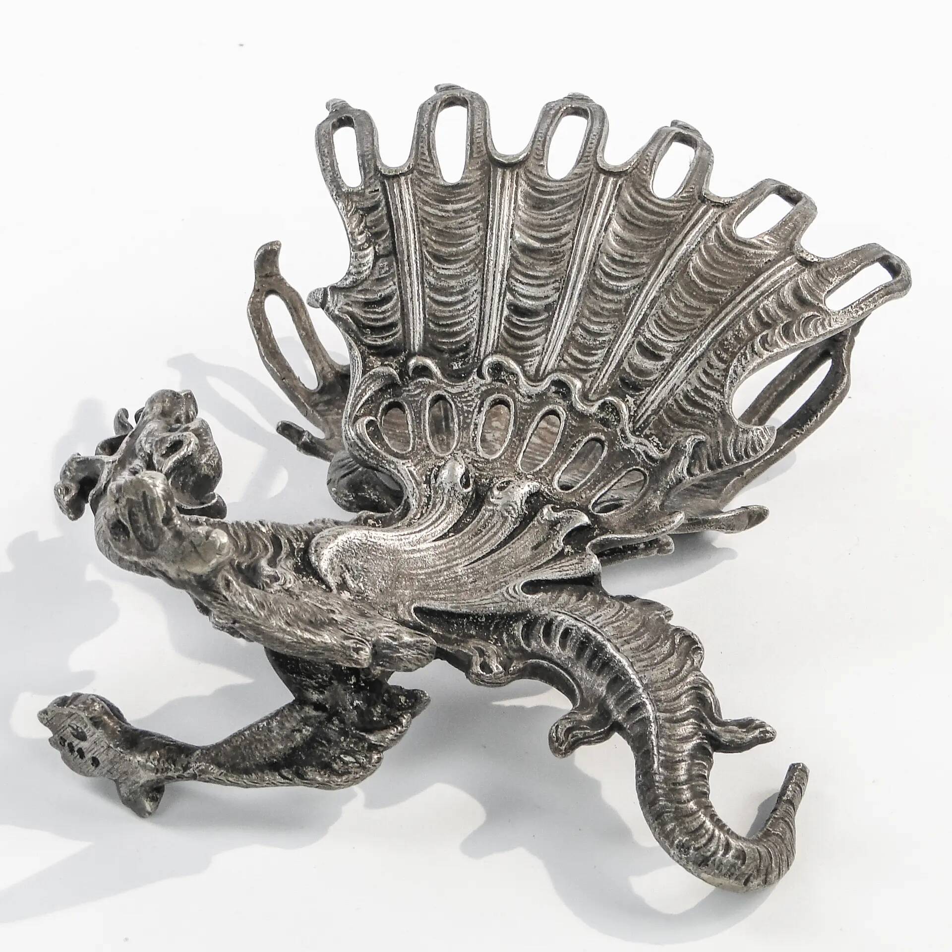 Fruit knife stand, Art Nouveau, silver-plated brass, Fraget, Poland, 19th century