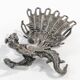 Fruit knife stand, Art Nouveau, silver-plated brass, Fraget, Poland, 19th century