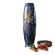 Large eglomisé glass vase "Laque Line" – Unique piece 40 cm