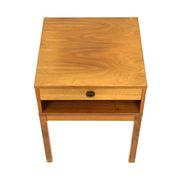 Walnut bedside table, Sweden, 1960