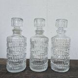 Vintage glass bottles flasks