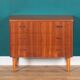 Retro Teak 1960s Bedside Chest Of Drawers