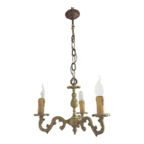 Bronze 3 light chandelier