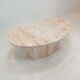 Italian marble oval coffee table, 1970's