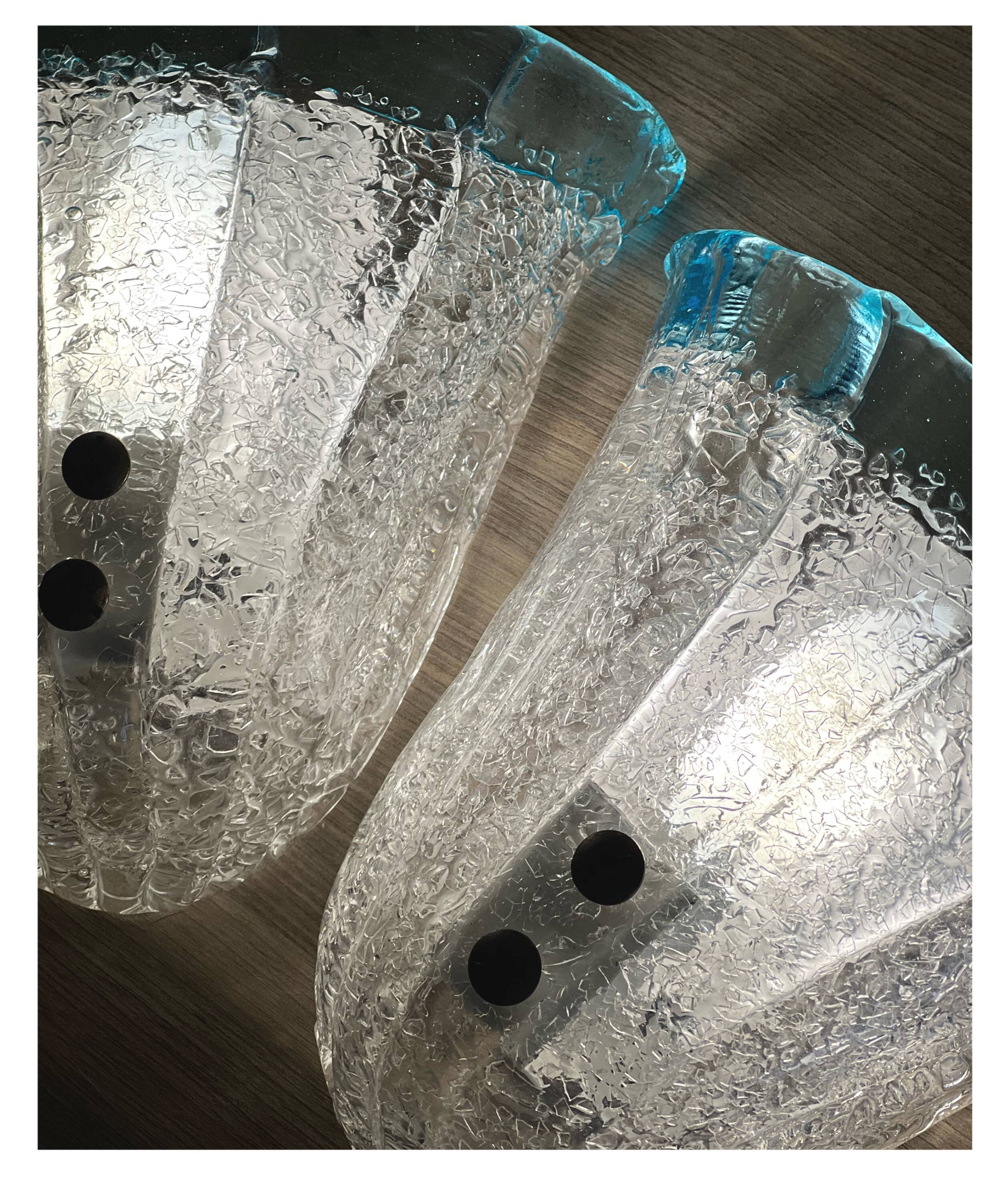 Pair of Murano Wall Sconces, Italy, 1970s