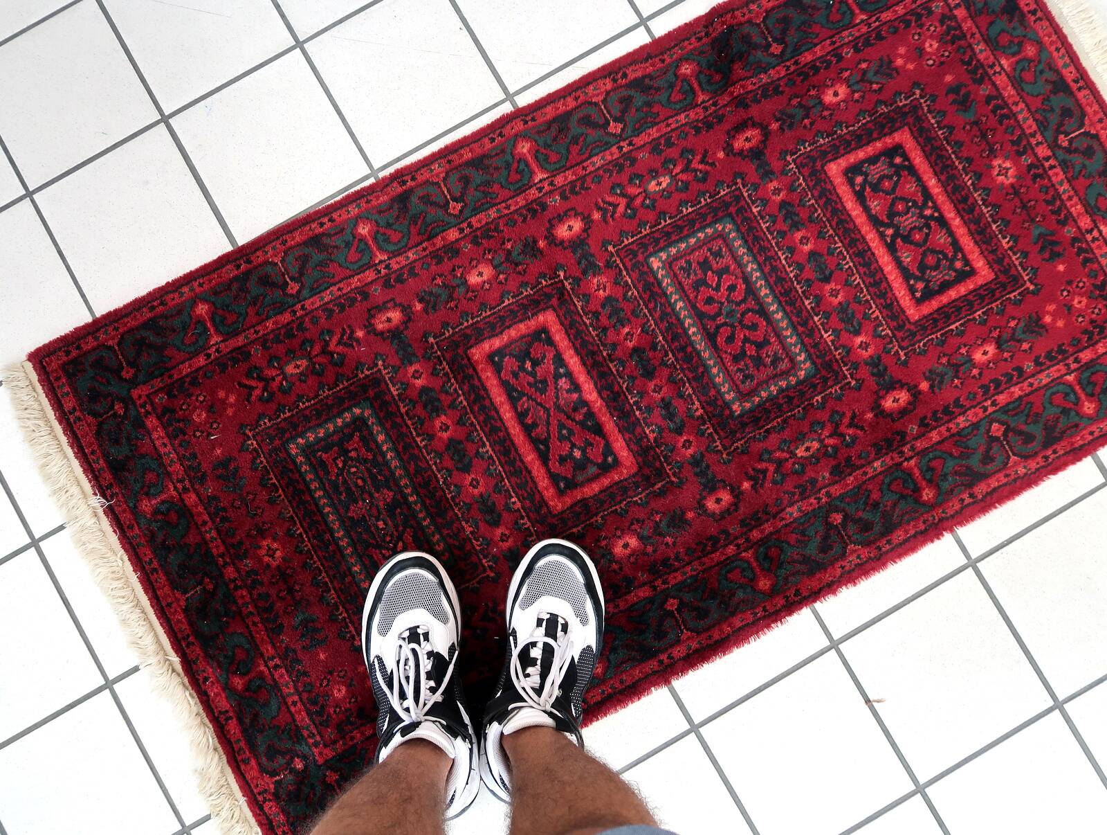 Tapis Baluch Vintage Fait Main en Laine – 71 x 136 cm - 1C939