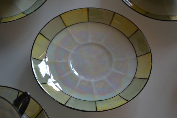 Service à thé ou à café porcelaine art déco Tchécoslovaquie 1930