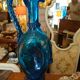 Blue and gold Murano carafe