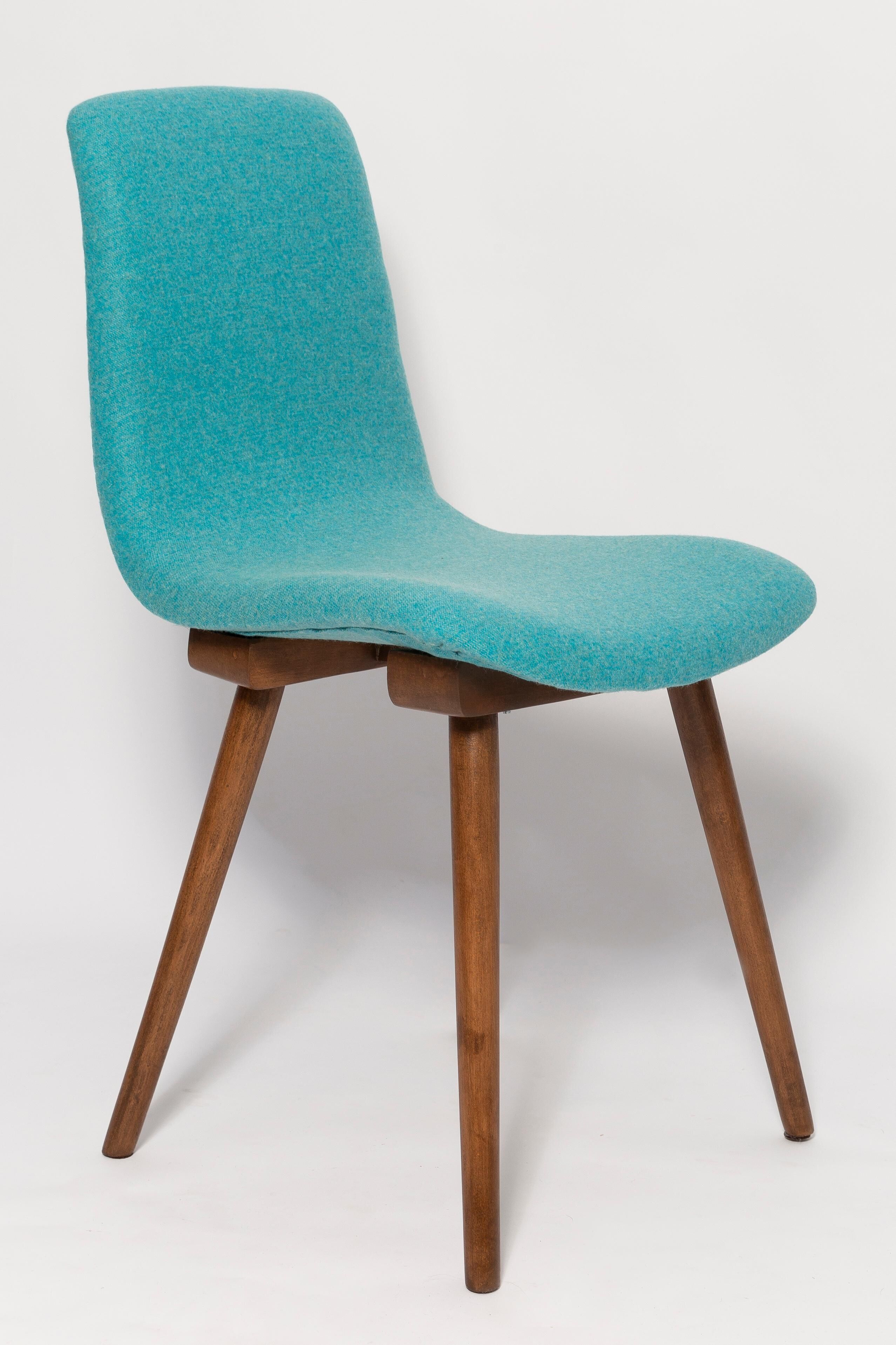 Vintage wool chair Acqua Mid-Century by Fameg Factory, Poland, 1960s