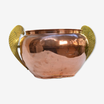 Copper and brass pot cache