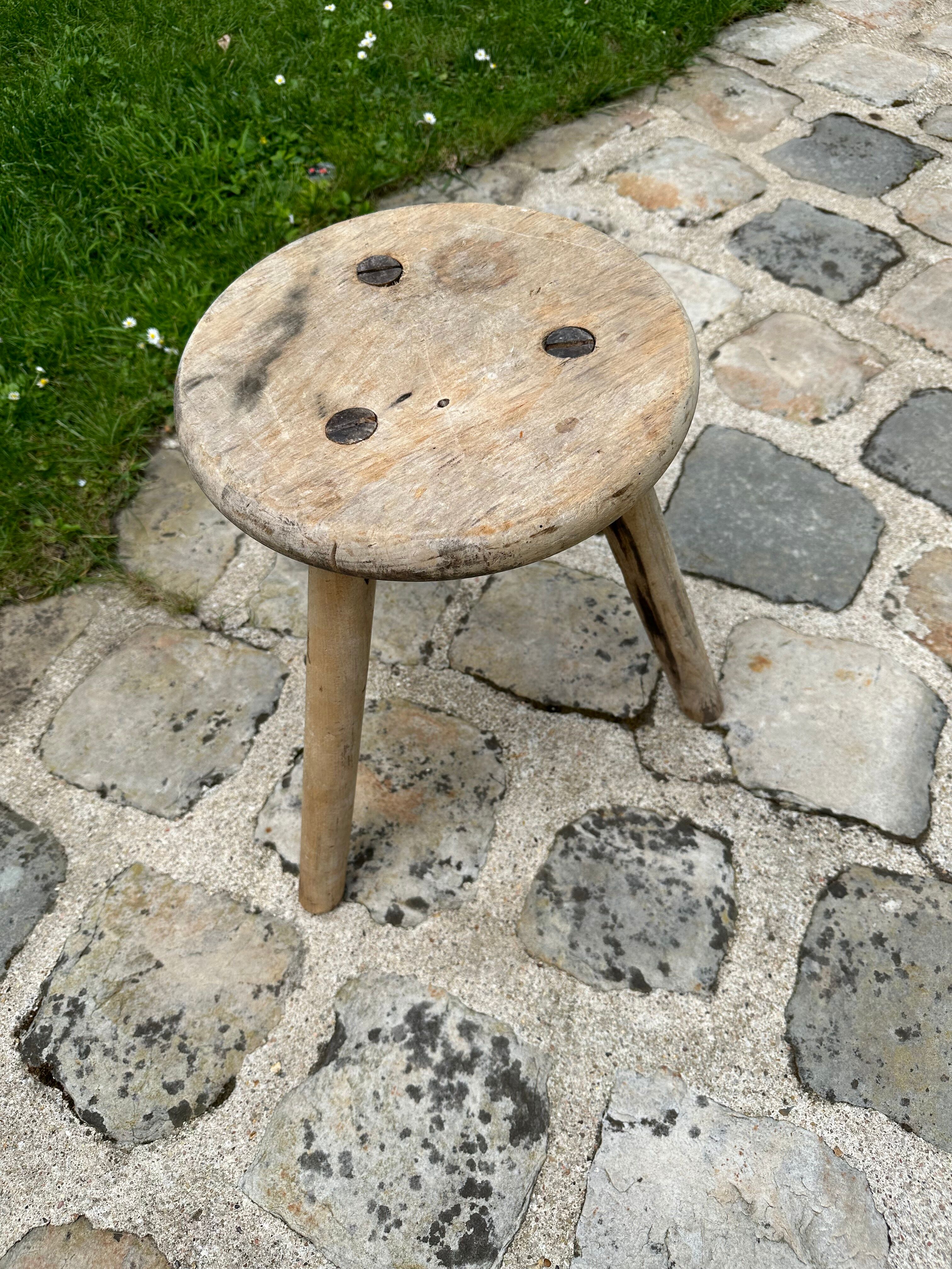 Tripod stool brutalist
