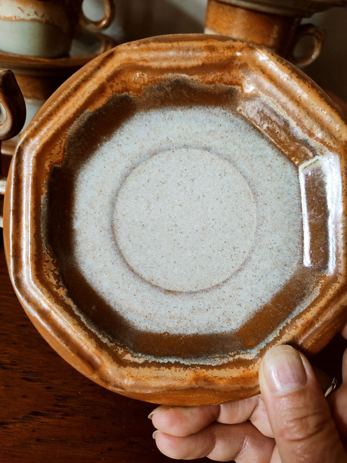 Coffee service and dessert in stoneware west Germany