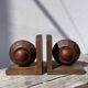 Art Deco wooden bookends