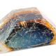 Cracked glass ashtray from Murano, Italy 70s