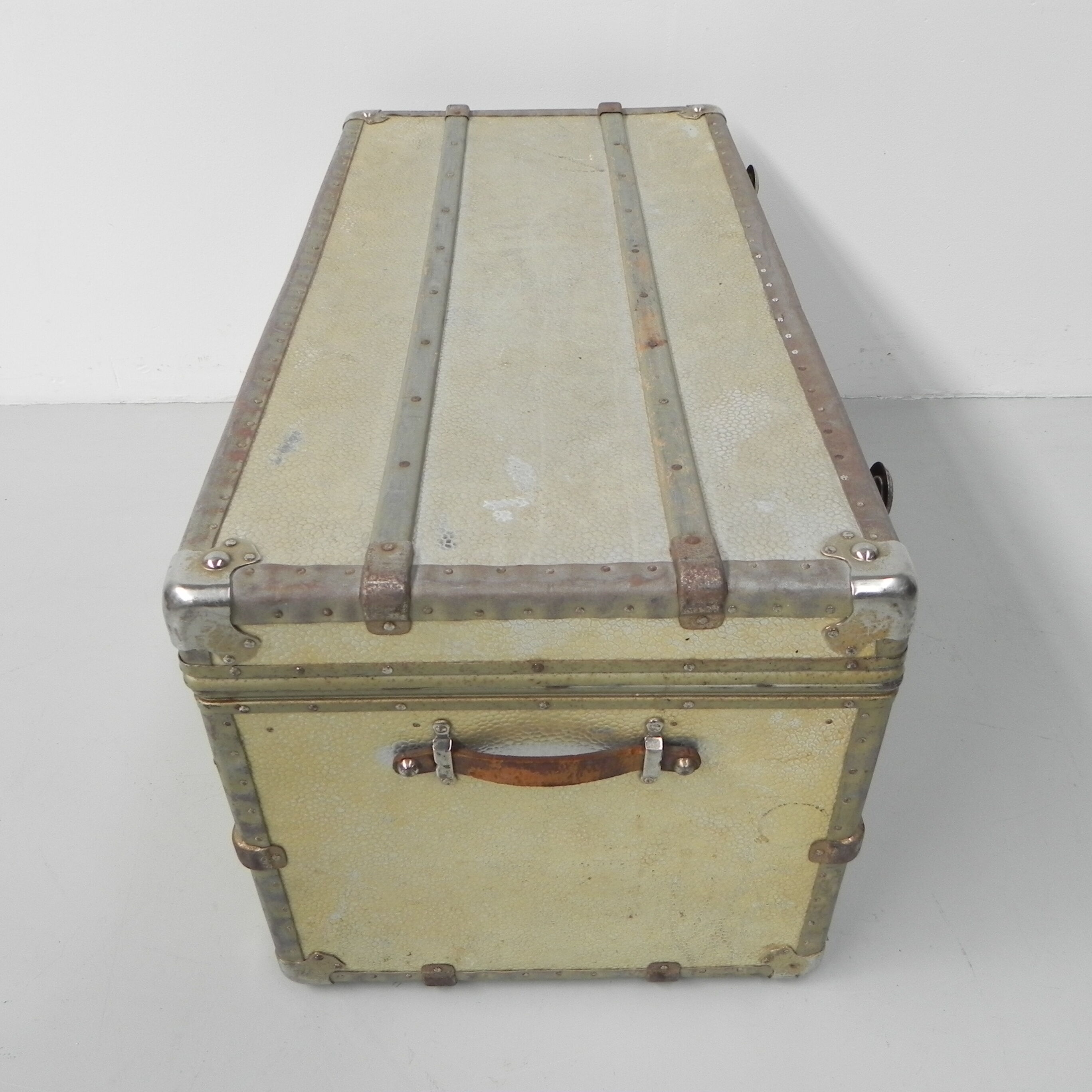 Aluminum clad chest, treasure chest