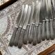 Silver-plated knives with stainless steel blades, Vego brand, 1950s