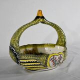 Earthenware basket, Manufacture Henriot Quimper – Mid-twentieth century