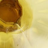 Art Deco Amber Cake Dish Pastry Bowl Depression Glass