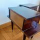 Paire de chevets en bois laqué mid-century 1950