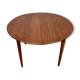 Vintage Round Table in Teak Diameter 110 with butterfly extension