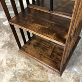 Antique Edwardian Quarter Oak Revolving Library Bookcase Pedestal