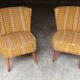 Paire de fauteuil cocktail scandinave années 50-60