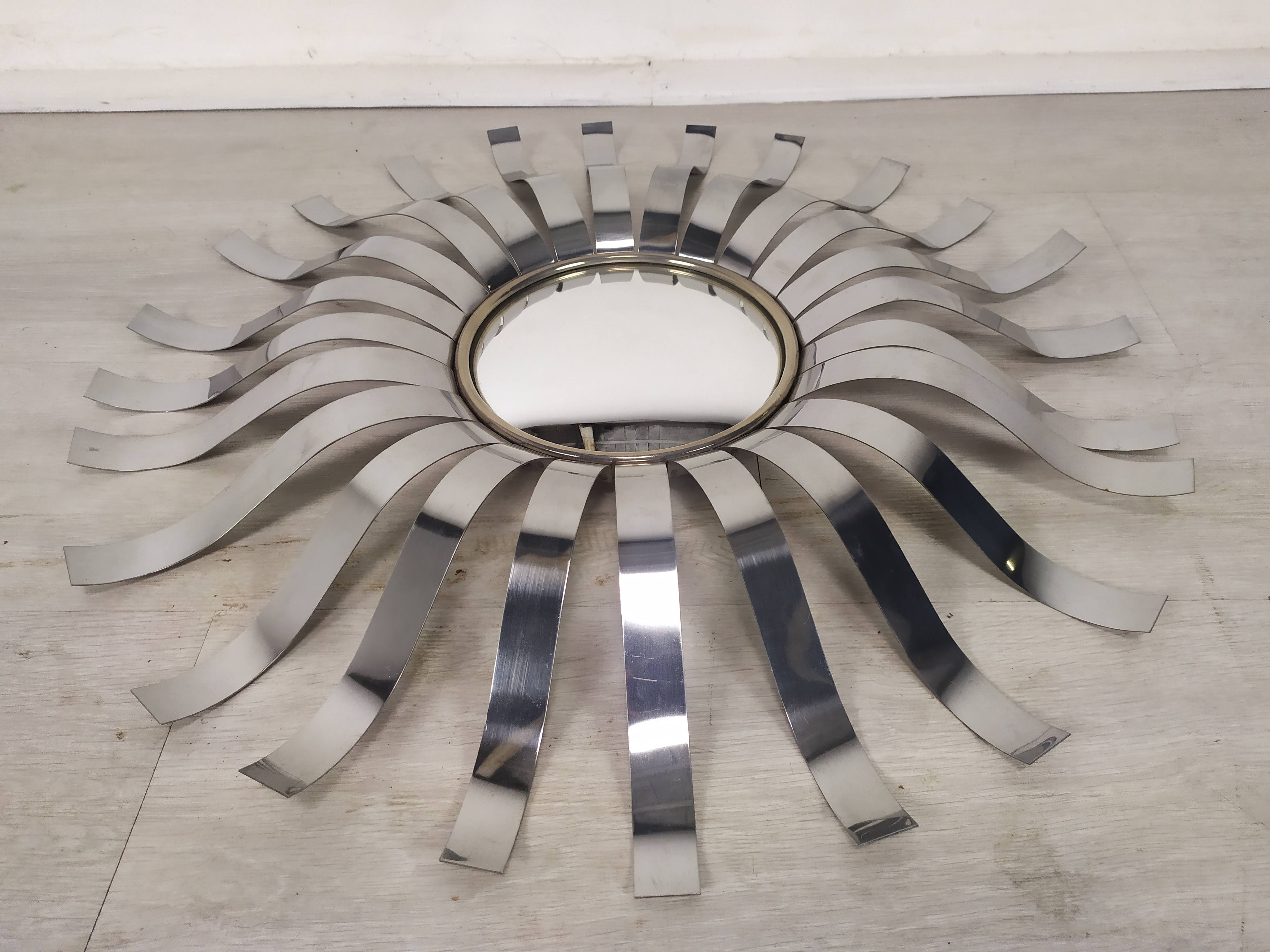Stainless steel sun mirror 1970