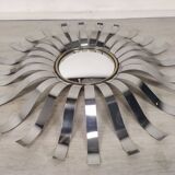 Miroir soleil inox 1970