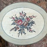 Painted wooden pedestal table