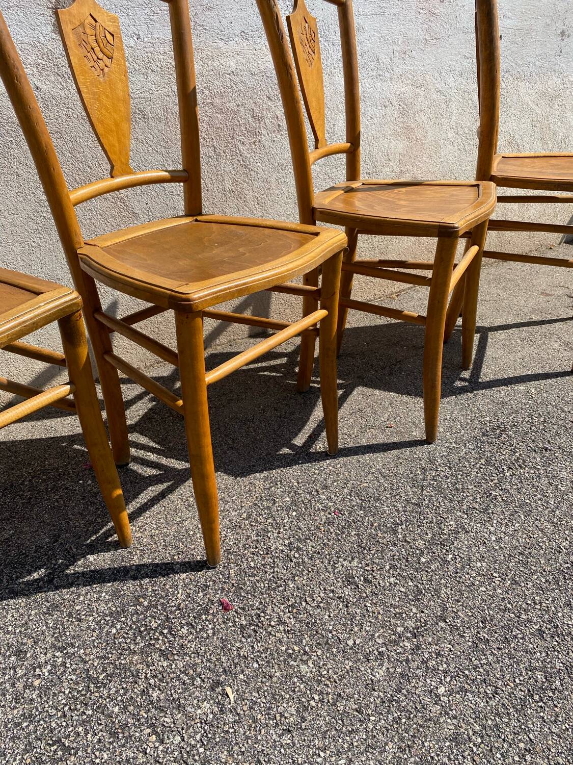 Set of 4 vintage bistro chairs