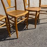 Set de 4 chaises bistrot vintage