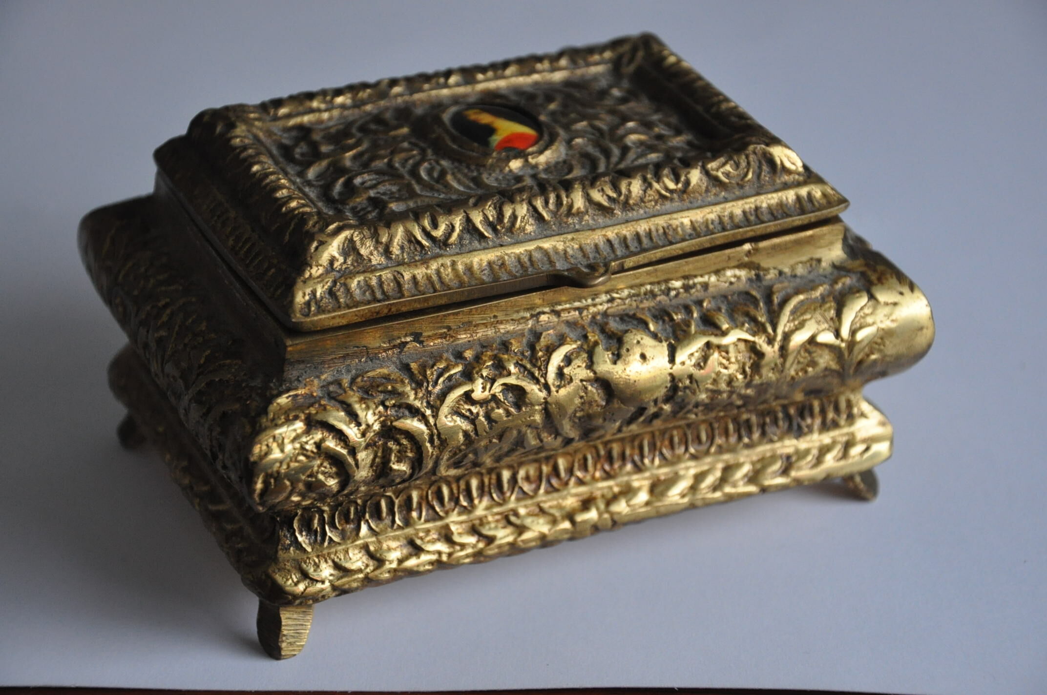Brass jewelry box