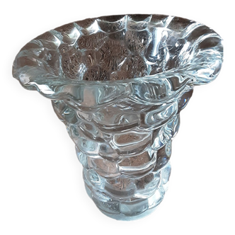 Large original crystal vase