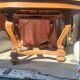 Dining table in solid blond walnut extendable Louis XV style around 1910/20