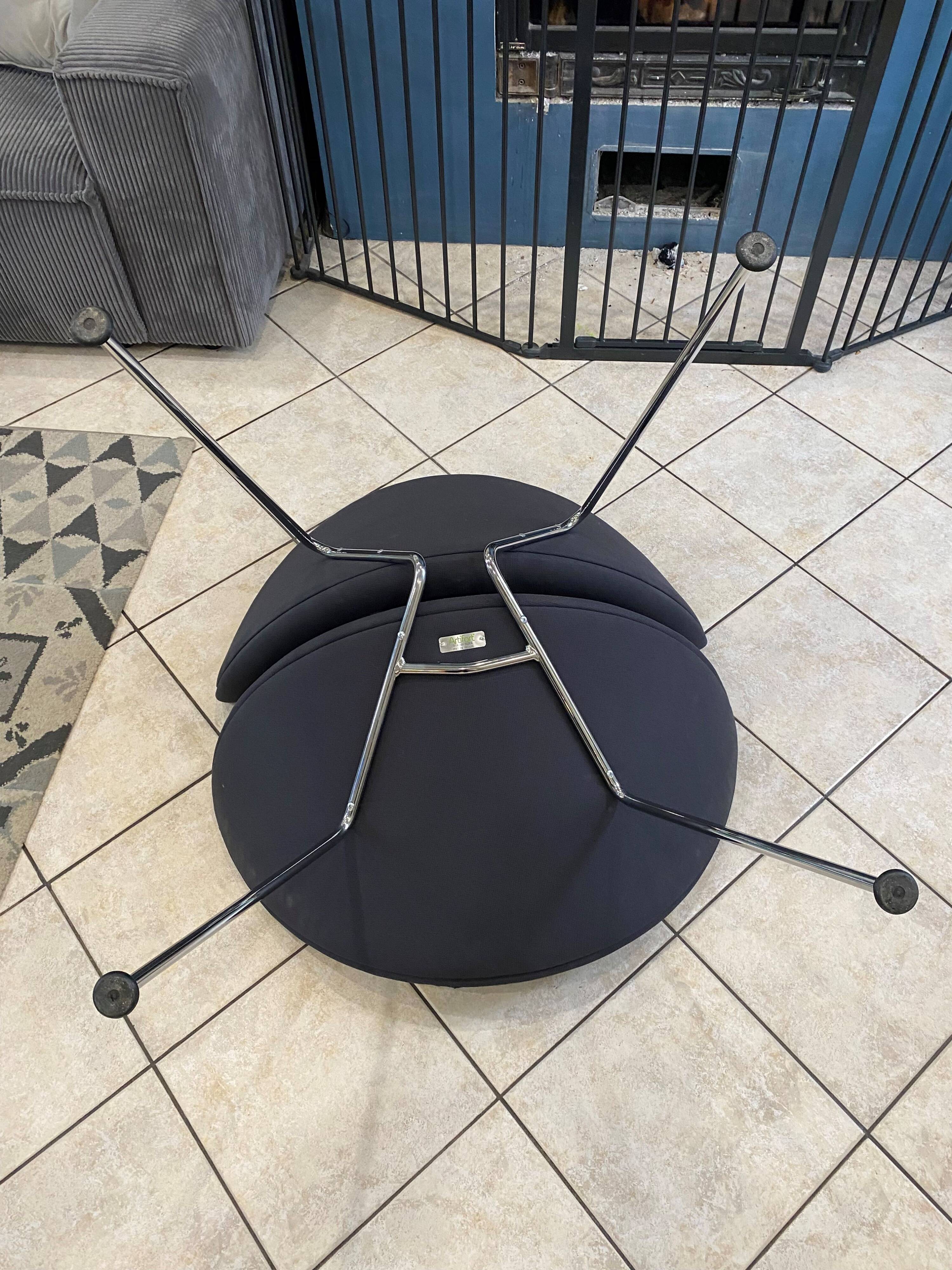 Orange slice armchair 437 by pierre paulin for artifort, grey, 1980.