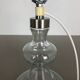 danish modern clear glass Table Light base by HOLMEGAARD, Denmark 1970s
