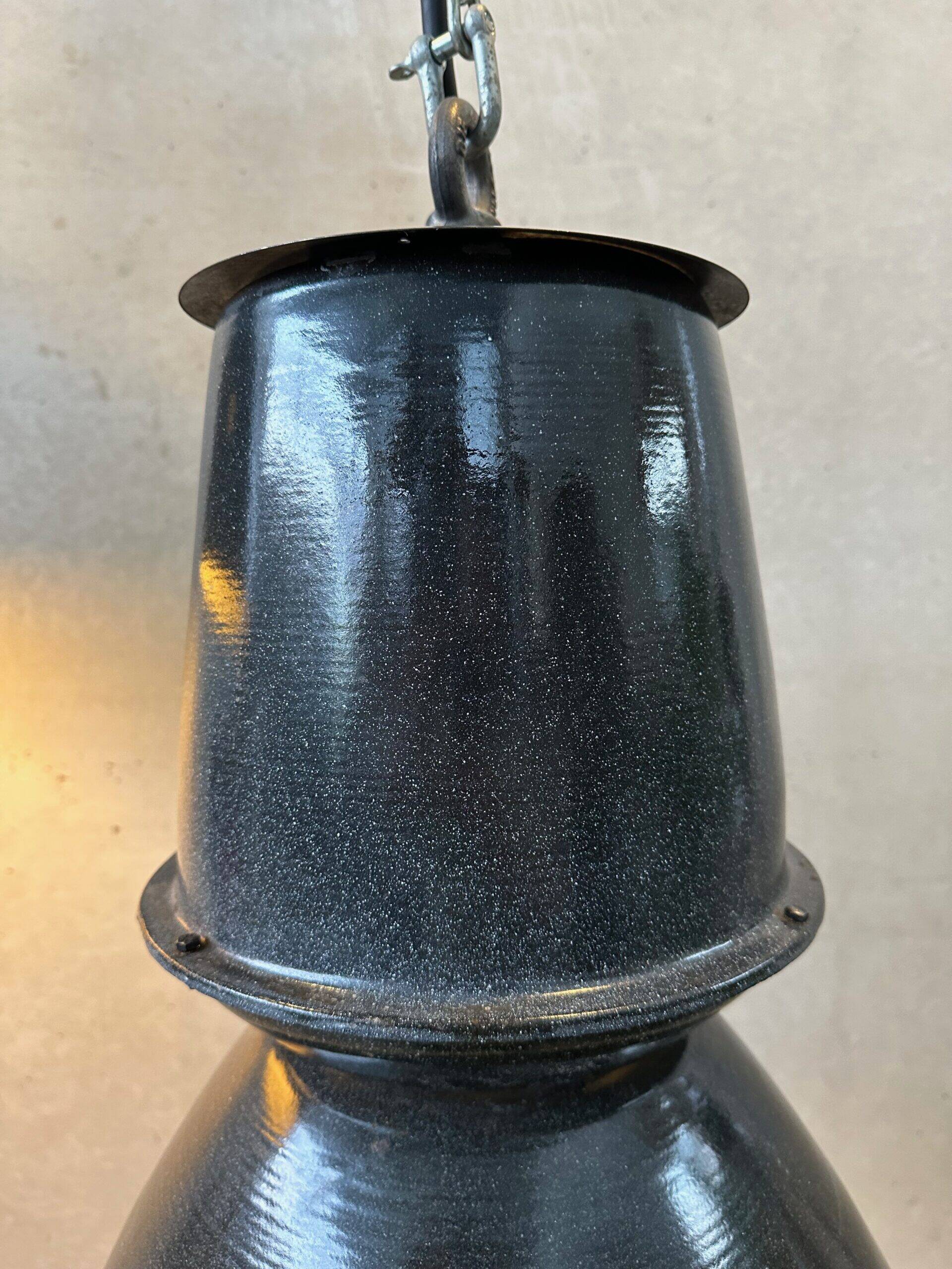 2x lampes industrielles XXL – émaillées