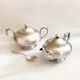 Vintage Buenos Aires silver metal coffee tea set with hallmarks