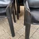 7 armchairs by Couro Brasil in Black Leather