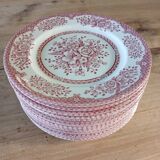14 assiettes plates anciennes anglaises