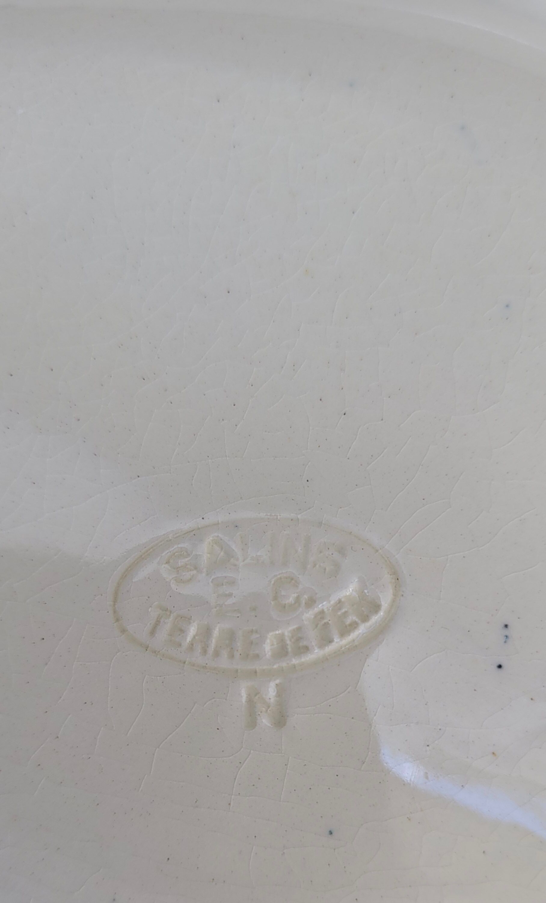 Set of 3 oval dishes Salins, iron earth